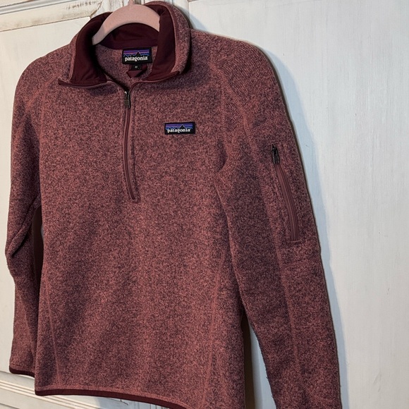 Patagonia Burgundy Women's Better Sweater 1/4-Zip Fleece size .xs - Picture 3 of 6